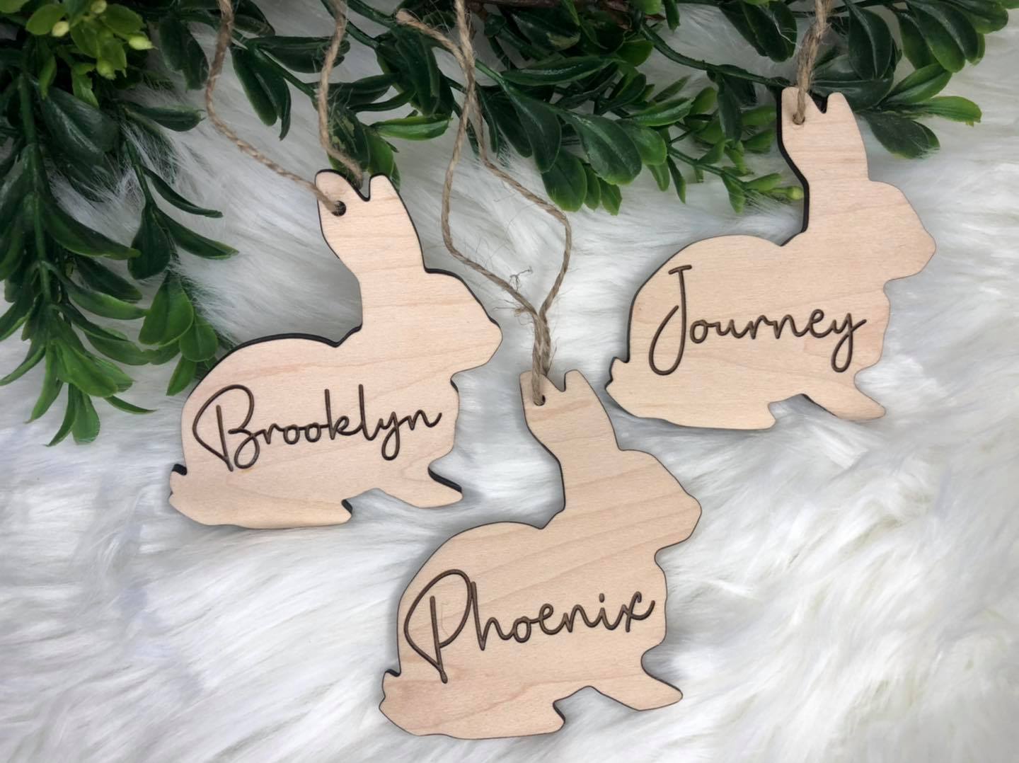 Easter Bunny Name Tag