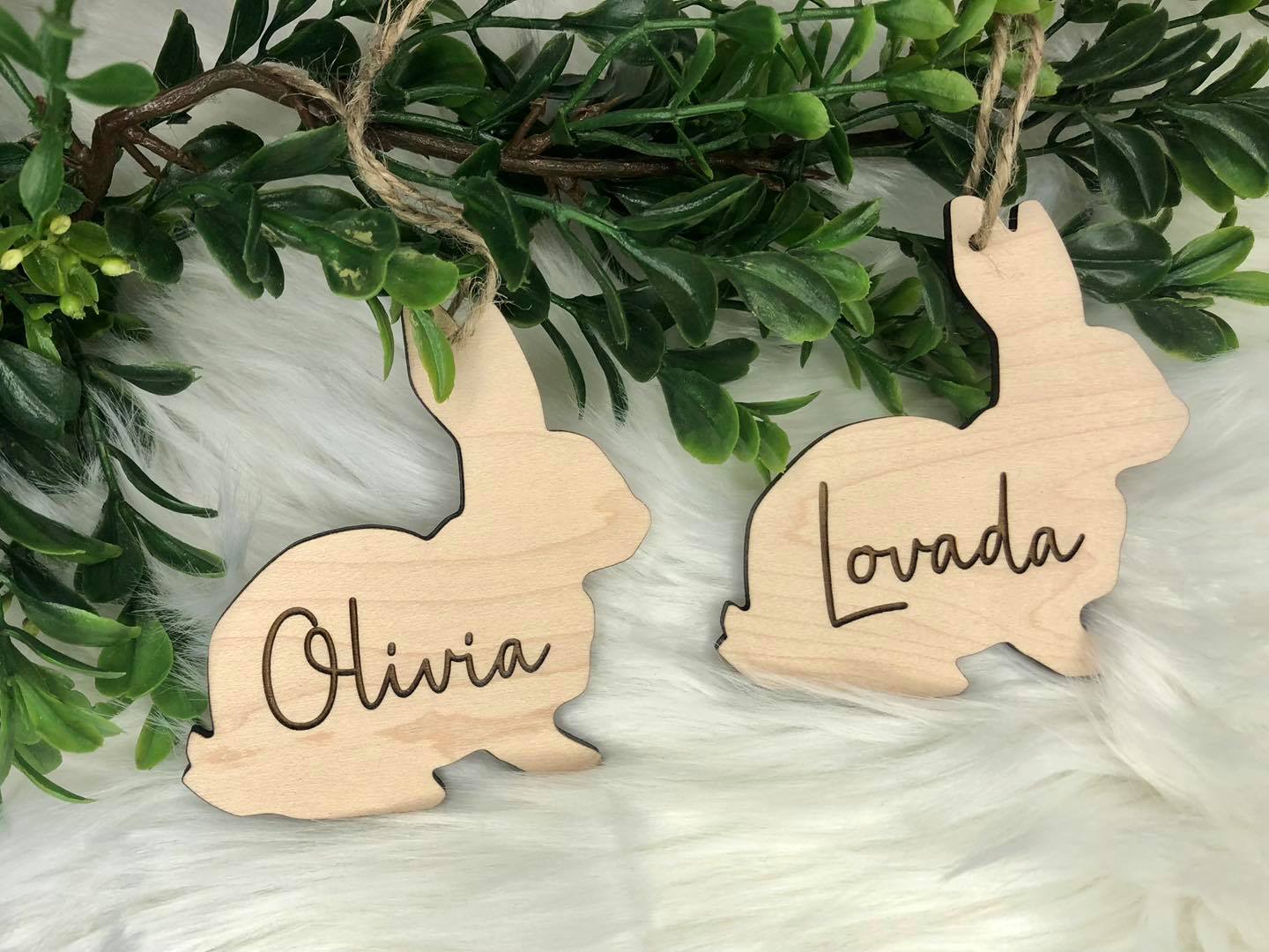 Easter Bunny Name Tag