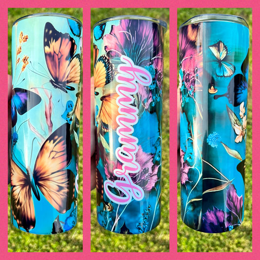 Butterfly Kisses tumbler