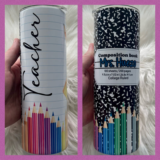 Composition Pencil Tumbler