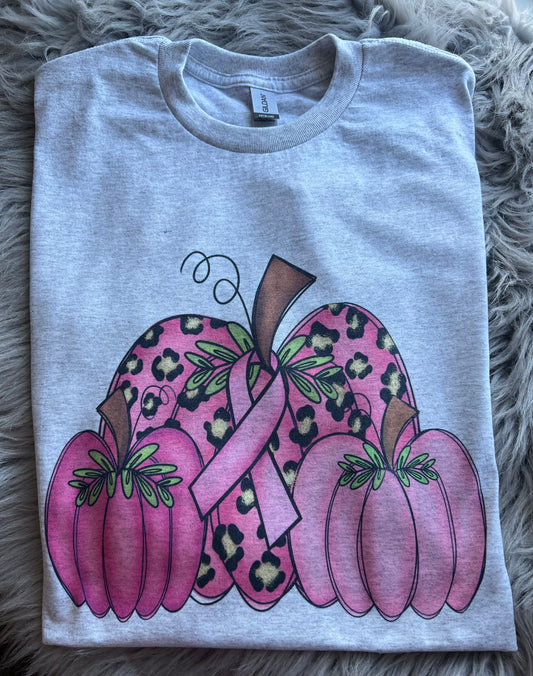 Pink Pumpkin Breast Cancer Vintage T-shirt