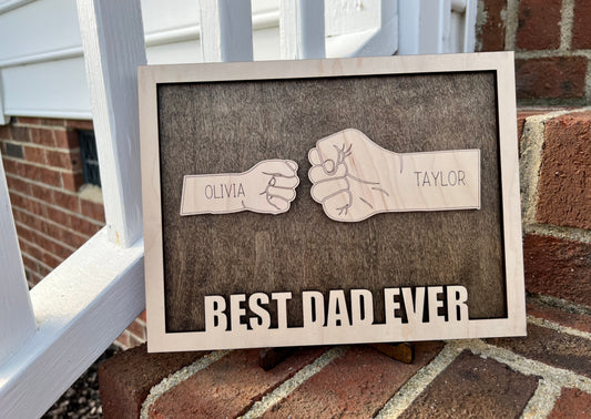 Best Dad Ever Fist Sign