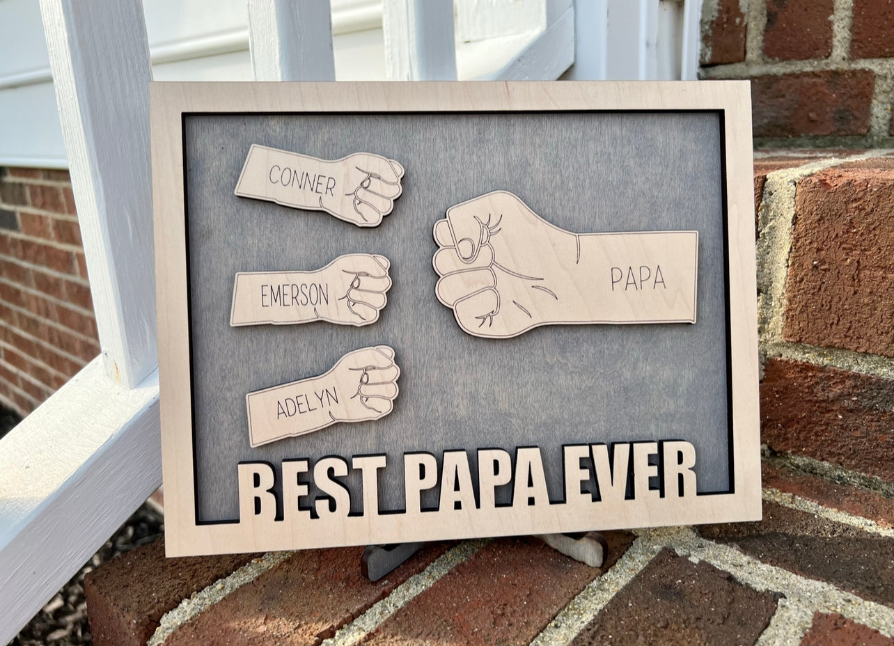 Best Dad Ever Fist Sign