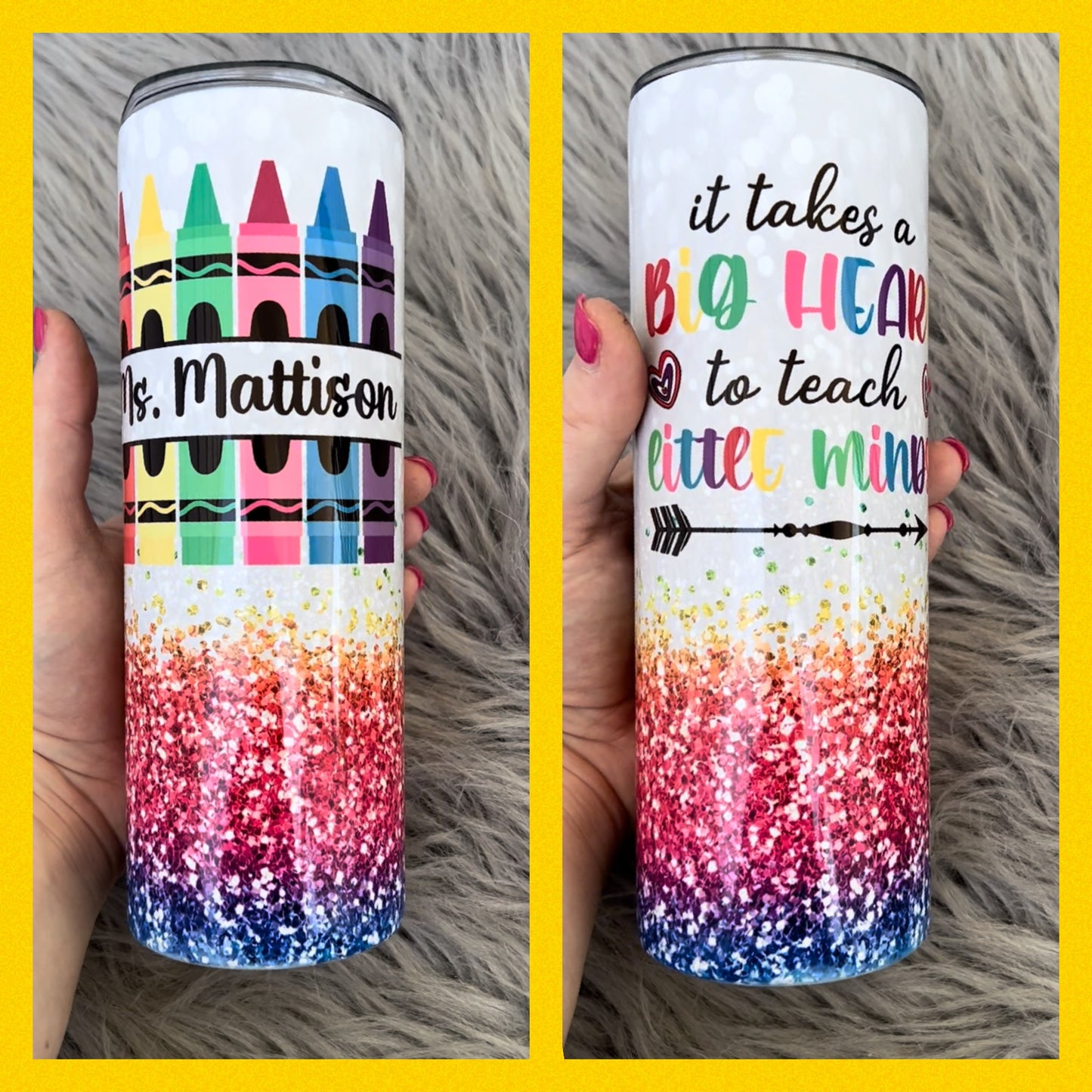 Crayon Teacher Tumbler