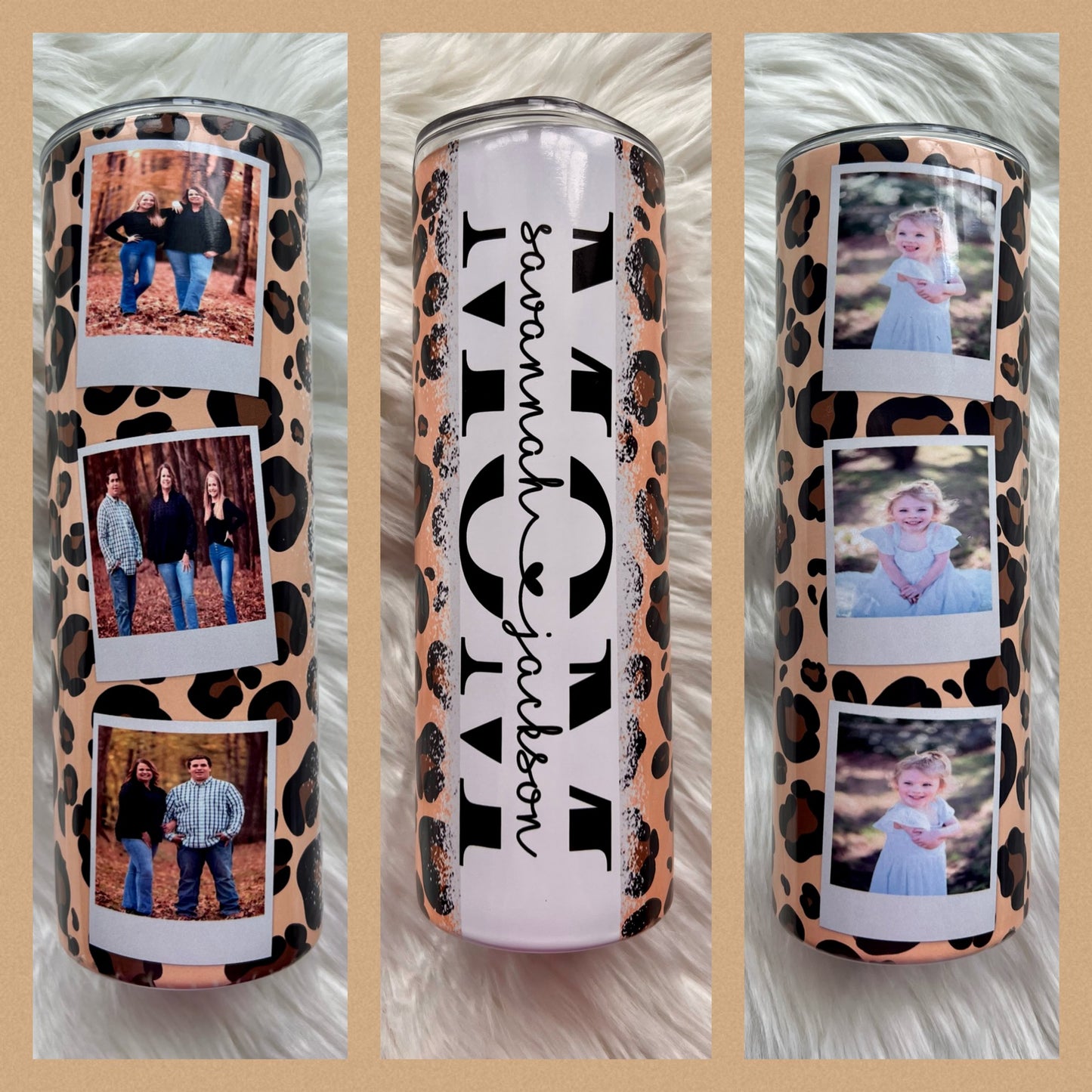 Cheetah Print Photo Tumbler