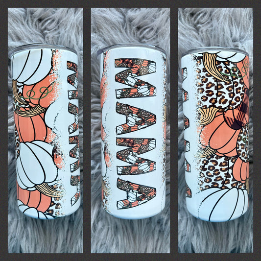 Pumpkin Name Tumbler