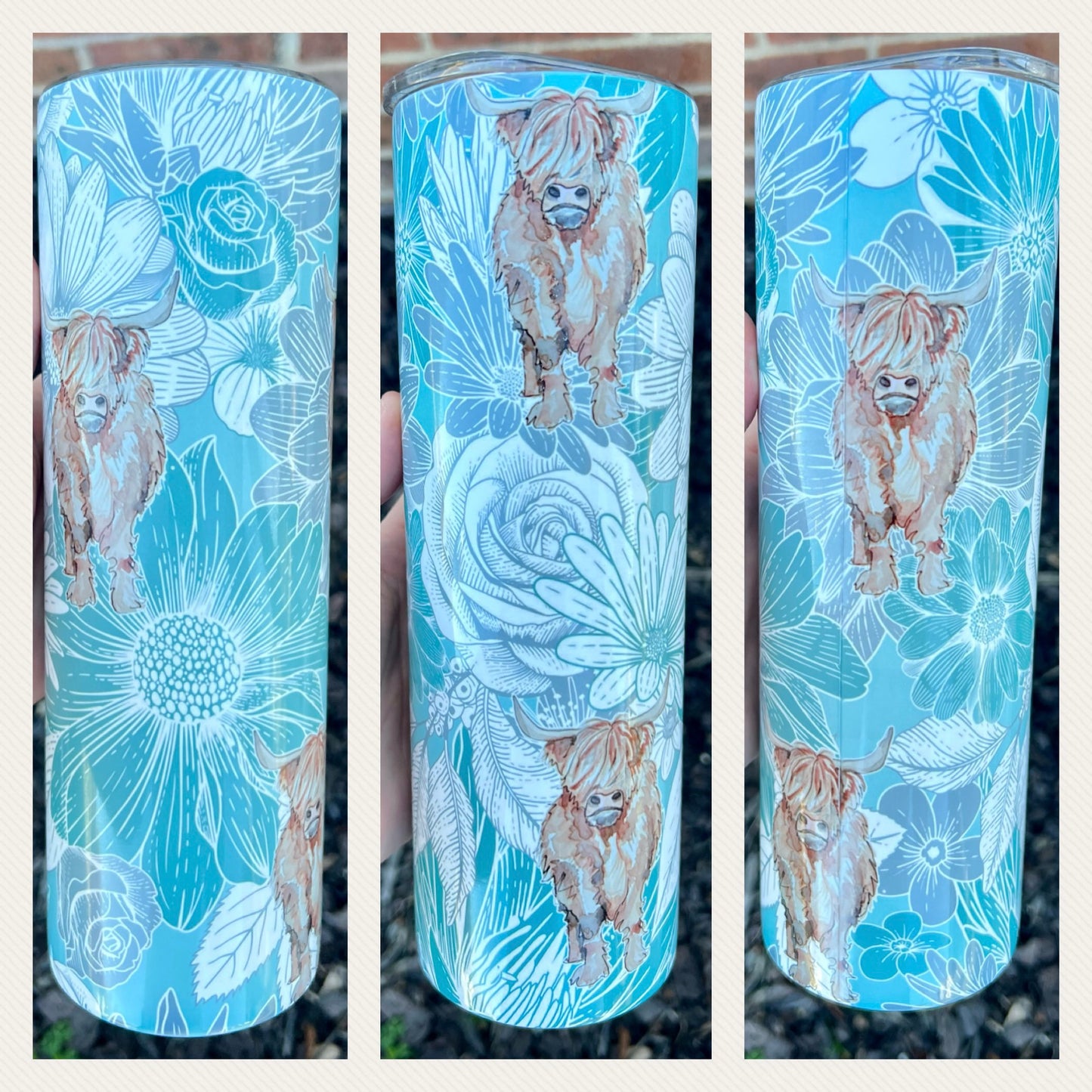 Floral Highland Tumbler